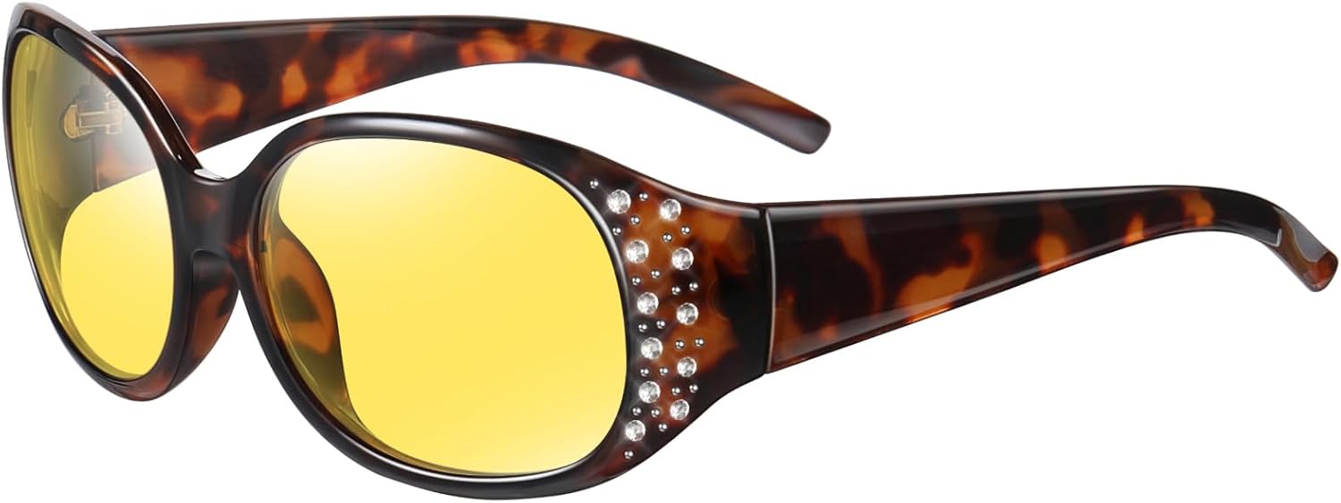 

Поляризованные солнцезащитные очки HAOLOTA для мужчин и женщин, дизайнерские очки для вождения, легкие, с защитой UV400, Z Amber Tortoise Night Vision Lens-not Fitover Style