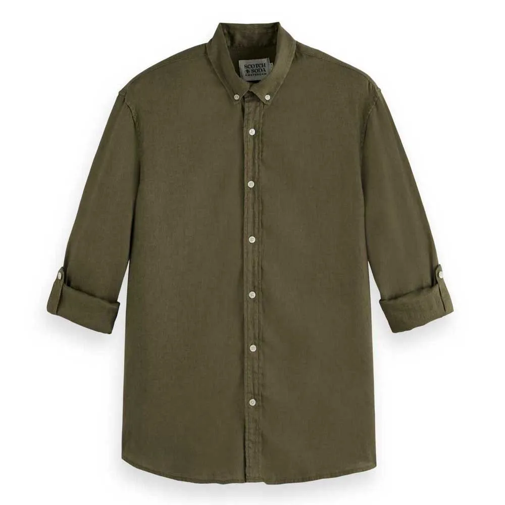 

Рубашка Scotch & Soda Seasonal Core Regular Fit, зеленый