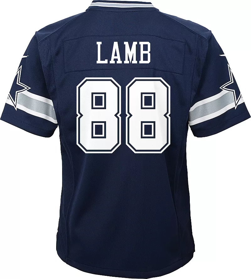 Nike Youth Dallas Cowboys CeeDee Lamb #88 Темно-синяя игровая майка — фото 3