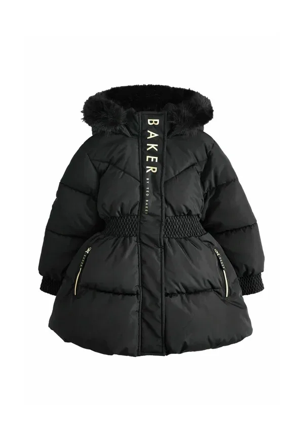 Пальто утепленное с юбкой, водоотталкивающее, Regular fit, Baker By Ted Baker, черный