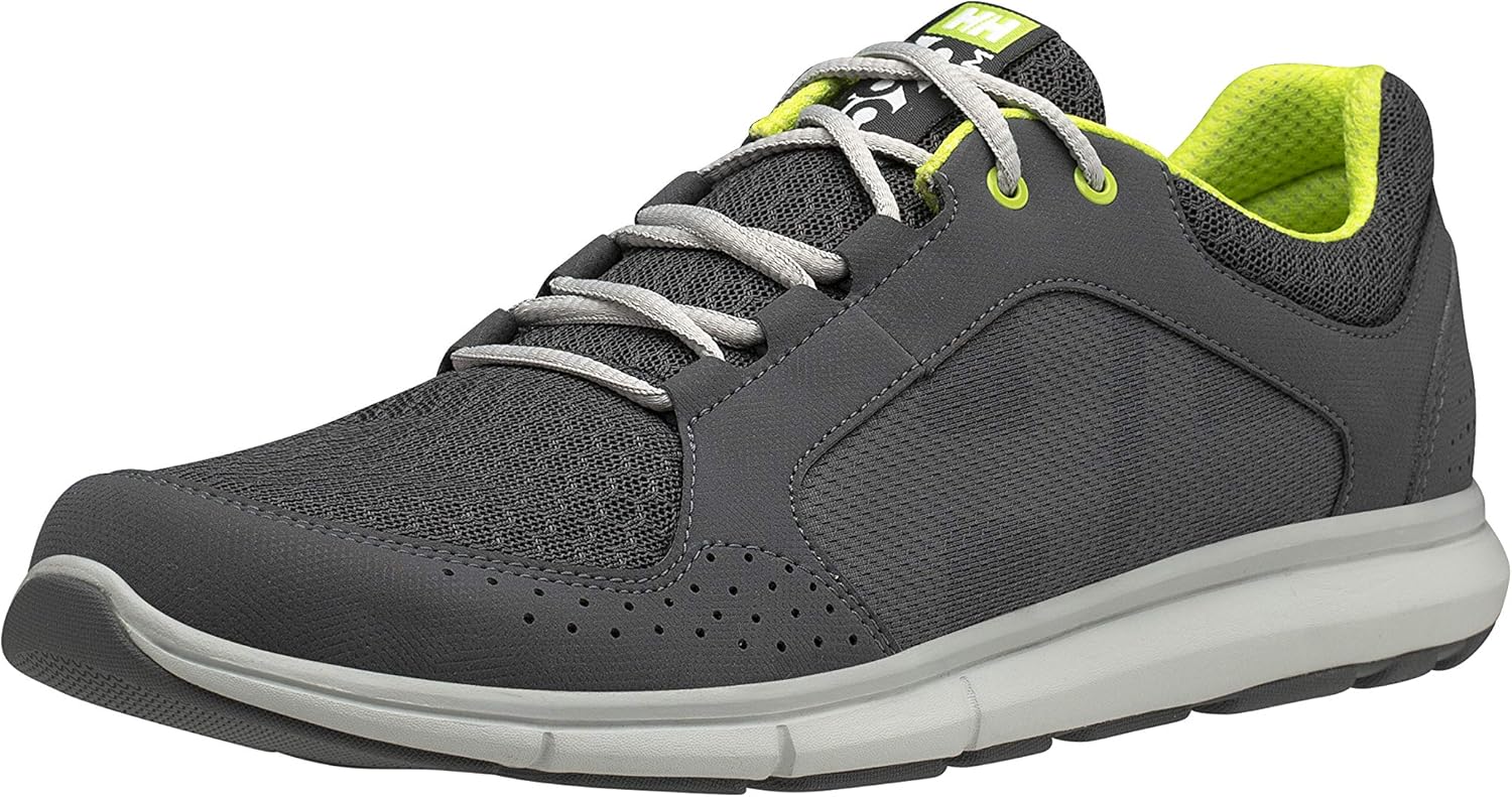 Мужские лодочные туфли Helly-Hansen Ahiga V4 HP - дышащие, легкие и прочные, с текстильным верхом, средней подошвой с амортизацией EVA и резиновой подошвой с хорошим сцеплением Helly Hansen, светло-серый — фото 2