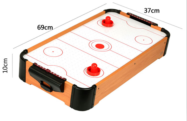 

He Jiagong Настольный хоккей с воздушной подушкой, круглая столешница, 70x37 см, питание от 3-6 батареек