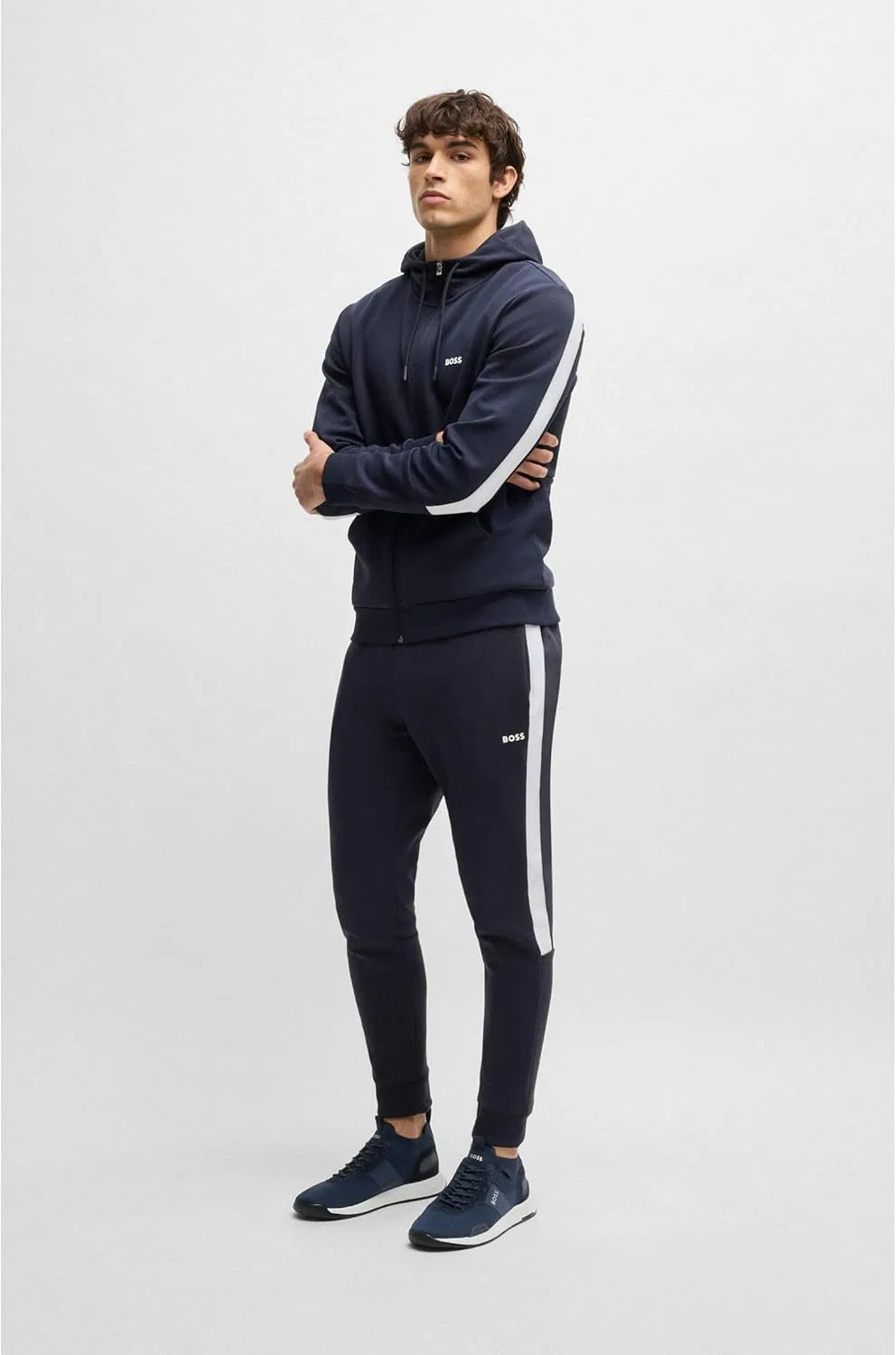 Мужские кроссовки BOSS Hugo Titanium Runn Knst, Darkblue — фото 2