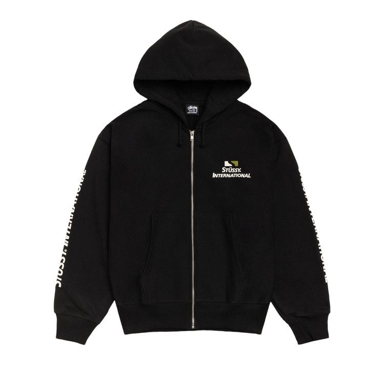 

Худи Stussy International Zip Hoodie 'Black'