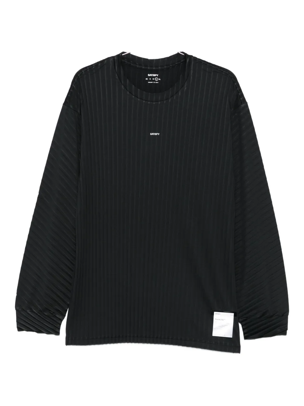 

Рифленая футболка с длинными рукавами AuraLite Satisfy, черный