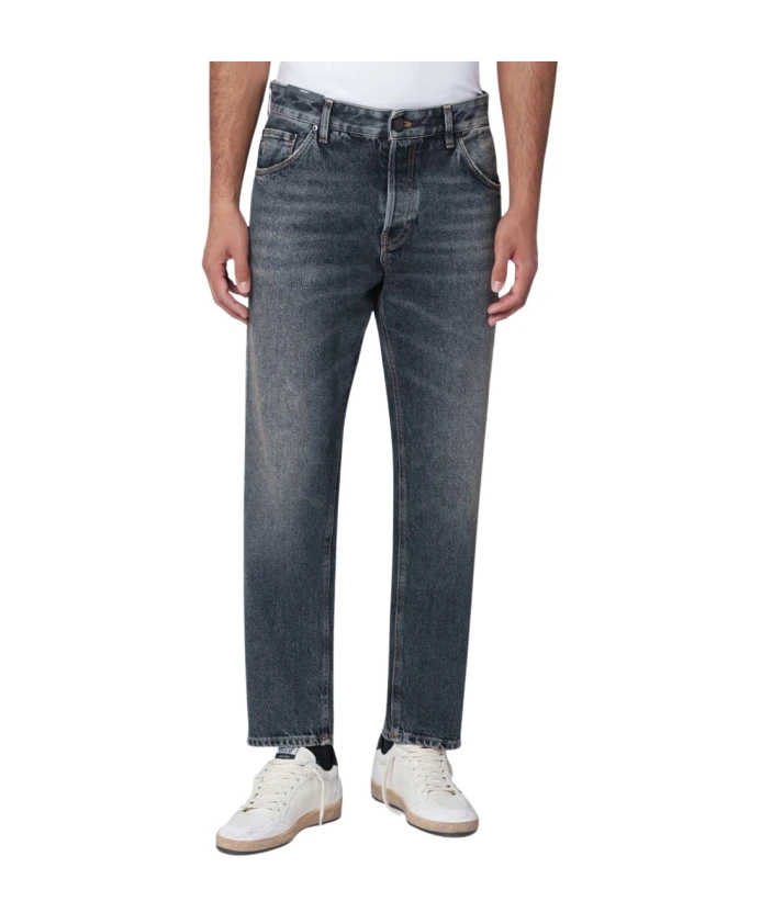 

Джинсы из денима, 100% хлопок. Pt Torino, синий