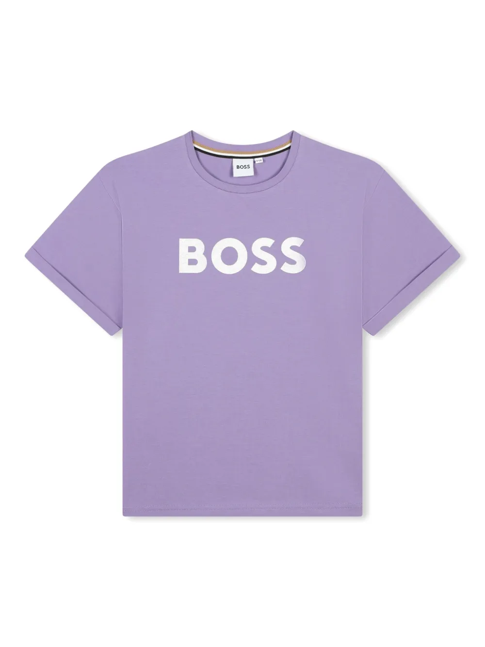 

Футболка с логотипом BOSS Kidswear, фиолетовый