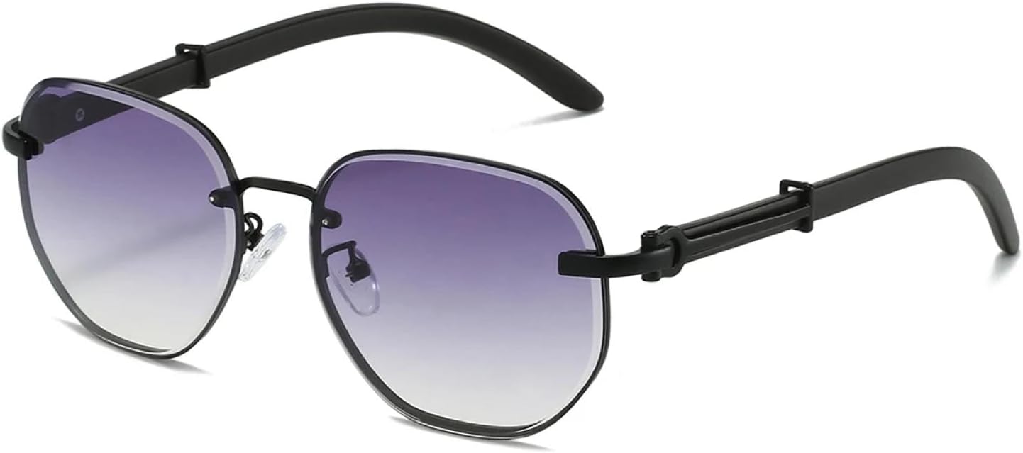 

Солнцезащитные очки с защитой от УФ-излучения UV400 | Круглые мужские очки в металлической оправе | Линзы конфетных цветов для занятий спортом на открытом воздухе и вождения DSVIGF, Black-gradient Grey