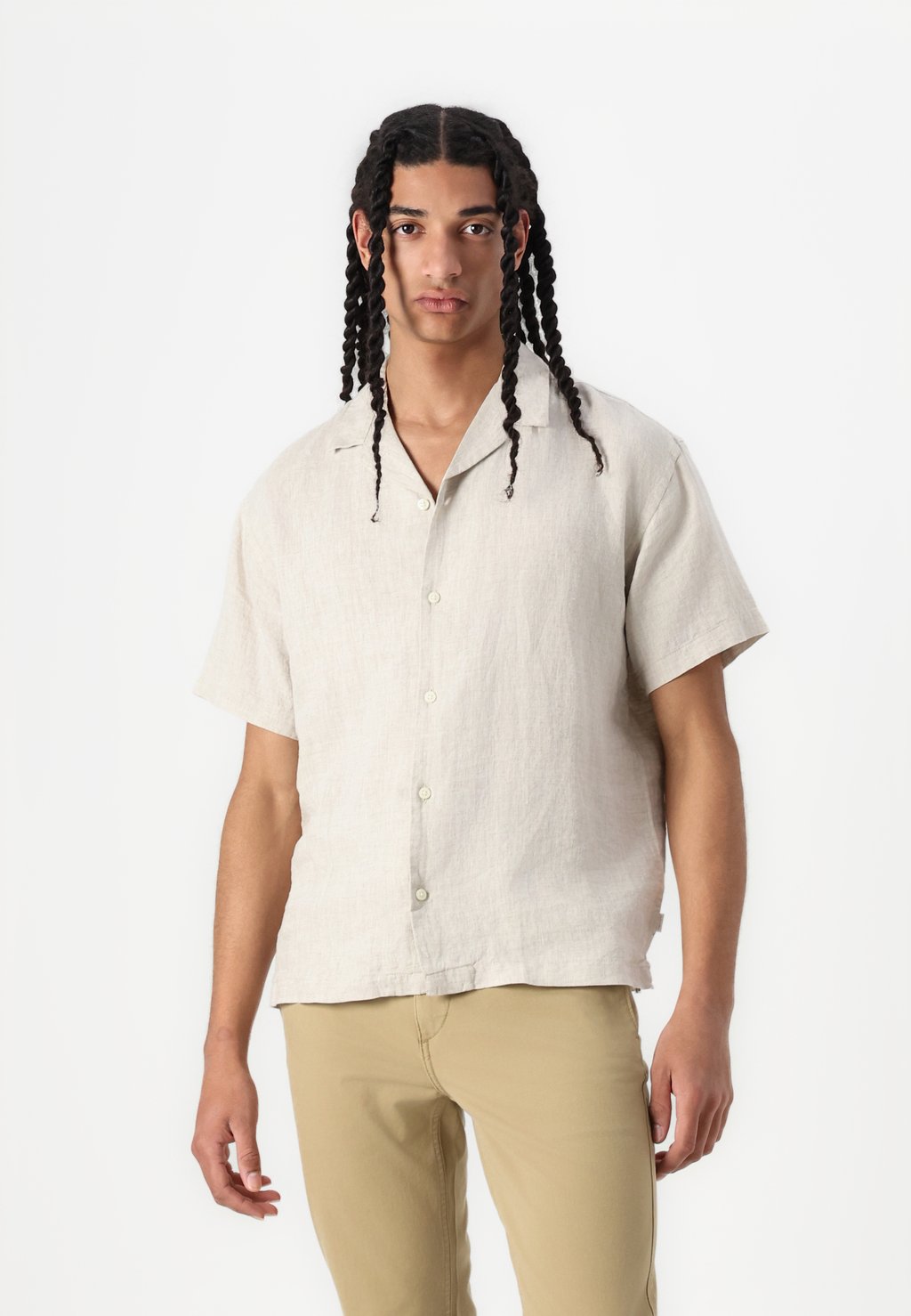 

Рубашка JPRCCLAWRENCE RESORT SHIRT Jack & Jones PREMIUM, бежевый