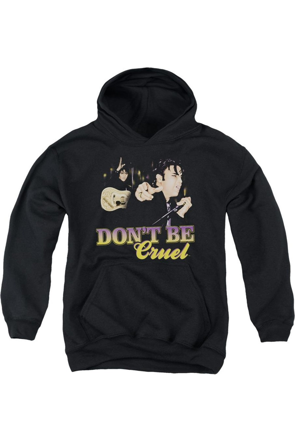 

Элвис Пресли "Don't Be Cruel" молодежная толстовка с капюшоном Gildan, черный