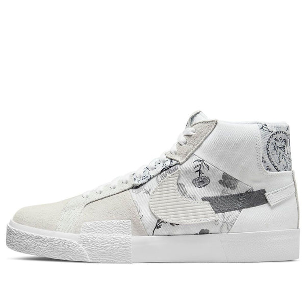 

Кроссовки zoom blazer mid premium sb 'paisley pack - floral' Nike, белый