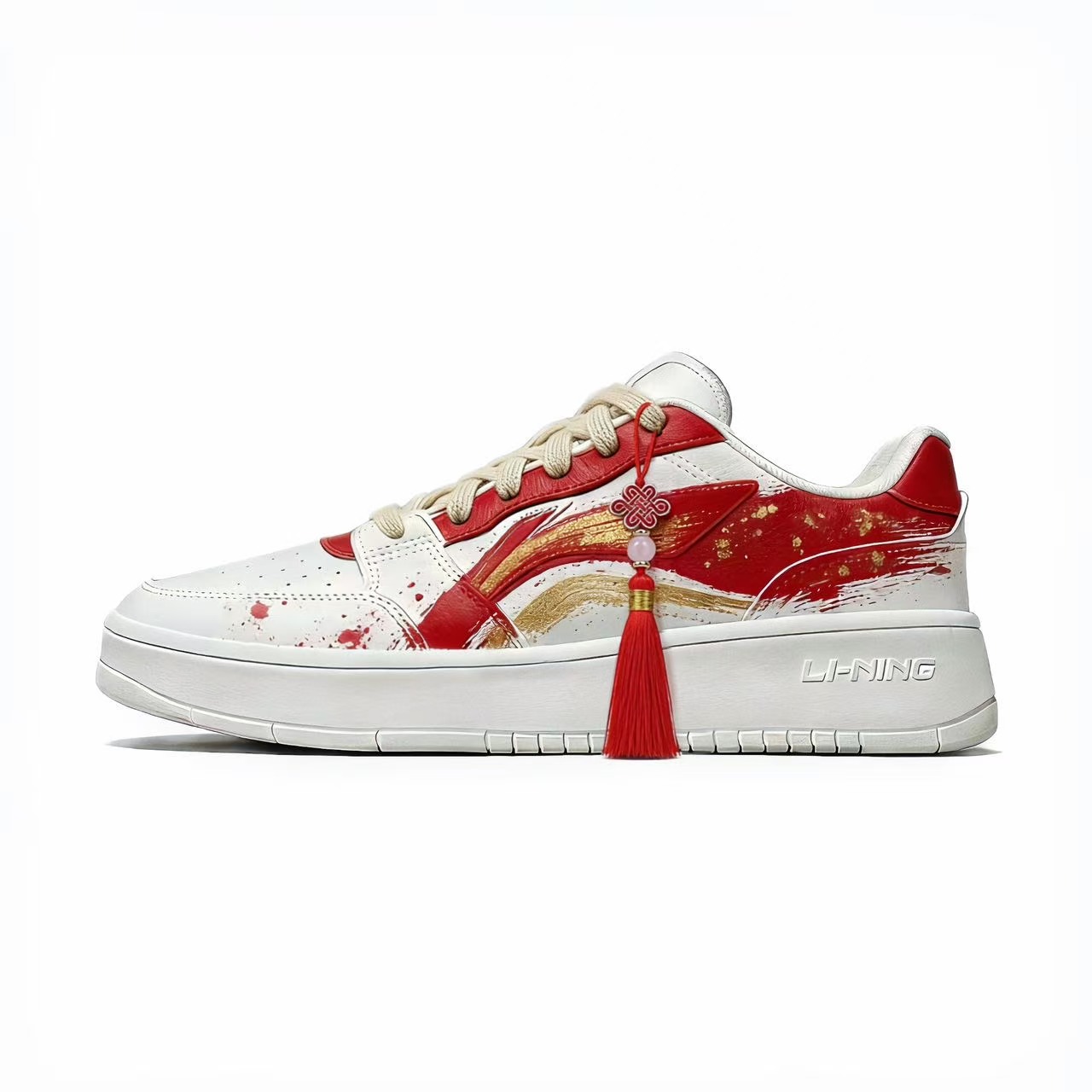 Кроссовки для скейтбординга Li-Ning Sycee Coverage Abrasion Resistant low top мужские белые, белый — фото 3