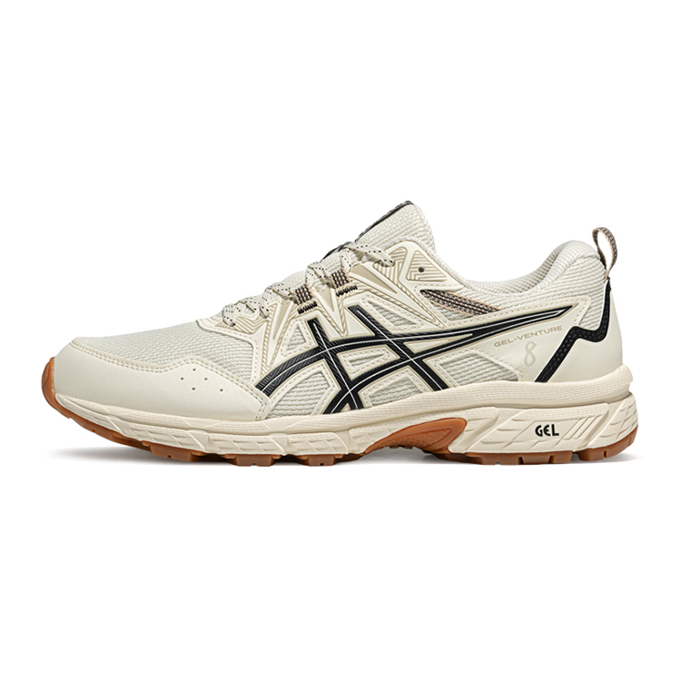 

Кроссовки Gel Venture 8 Low Top для бега, мужские, экрю ASICS, Ecru/Black