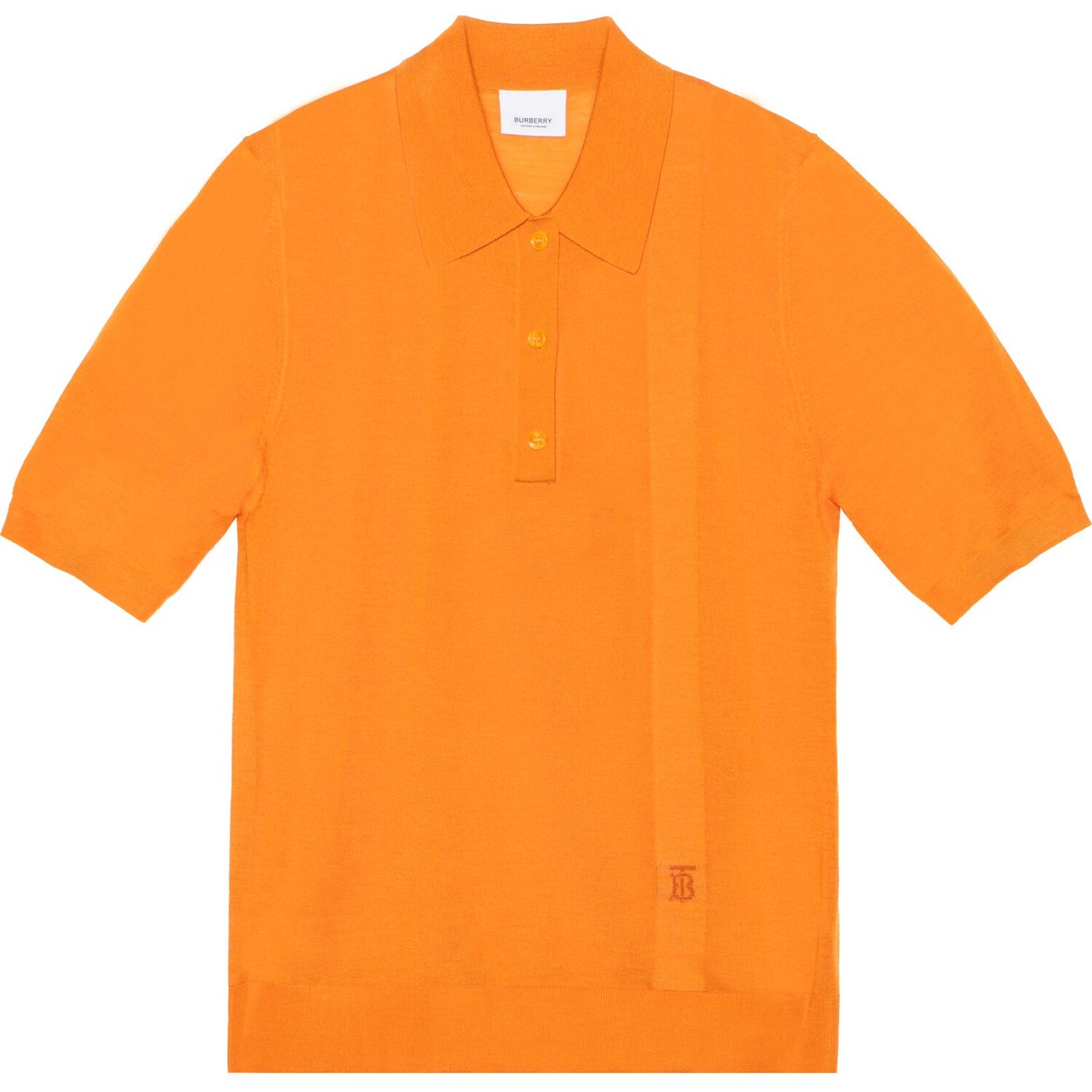 

Рубашка-поло женская Burberry, оранжевый