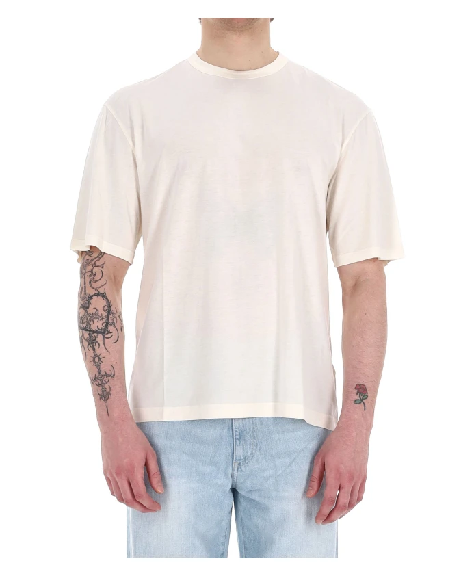 

Мягкая кремовая футболка и рубашка поло Officine Gãnãrale, бежевый