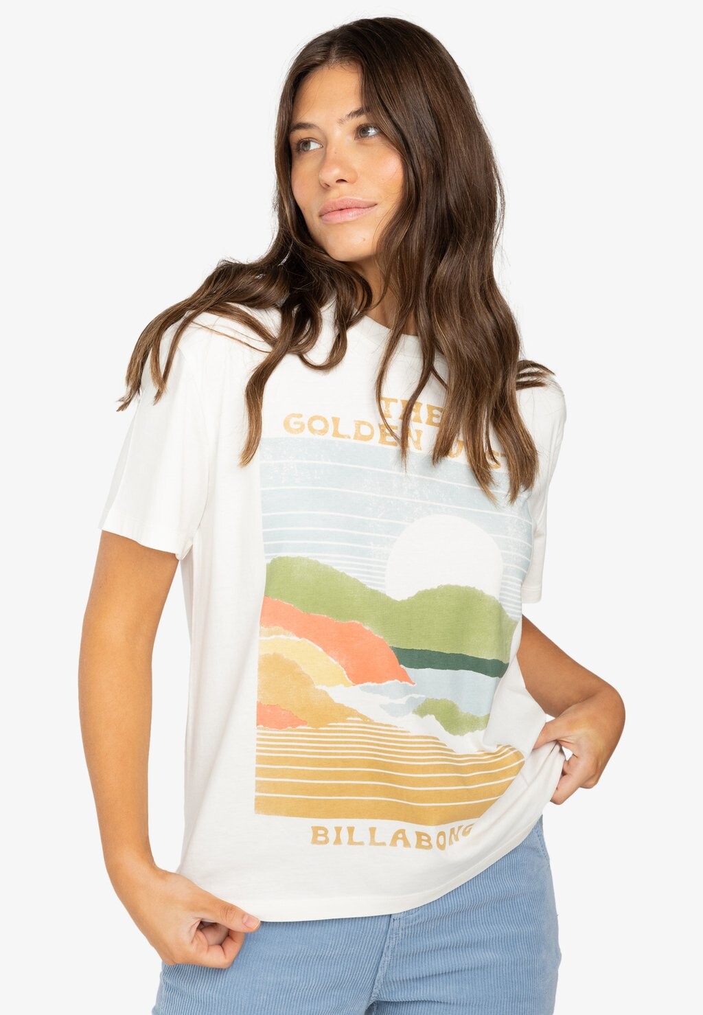

Принт на футболке GOLDEN WEST Billabong, белый