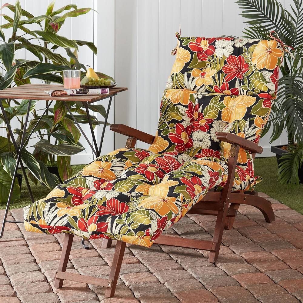 

Greendale Home Fashions 72-дюймовая подушка для уличного шезлонга, цвет Heather Gray