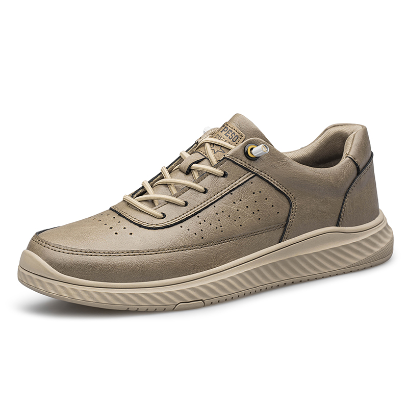 

Bull Thunder Мужские низкие скейтерские кеды с потайным клином цвета хаки, цвет Khaki Hidden Wedge