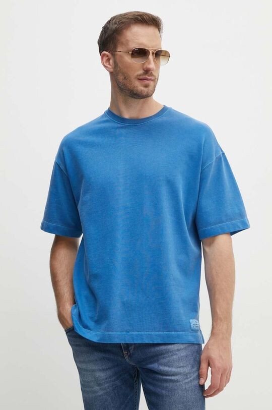 

Хлопковая футболка United Colors of Benetton, синий