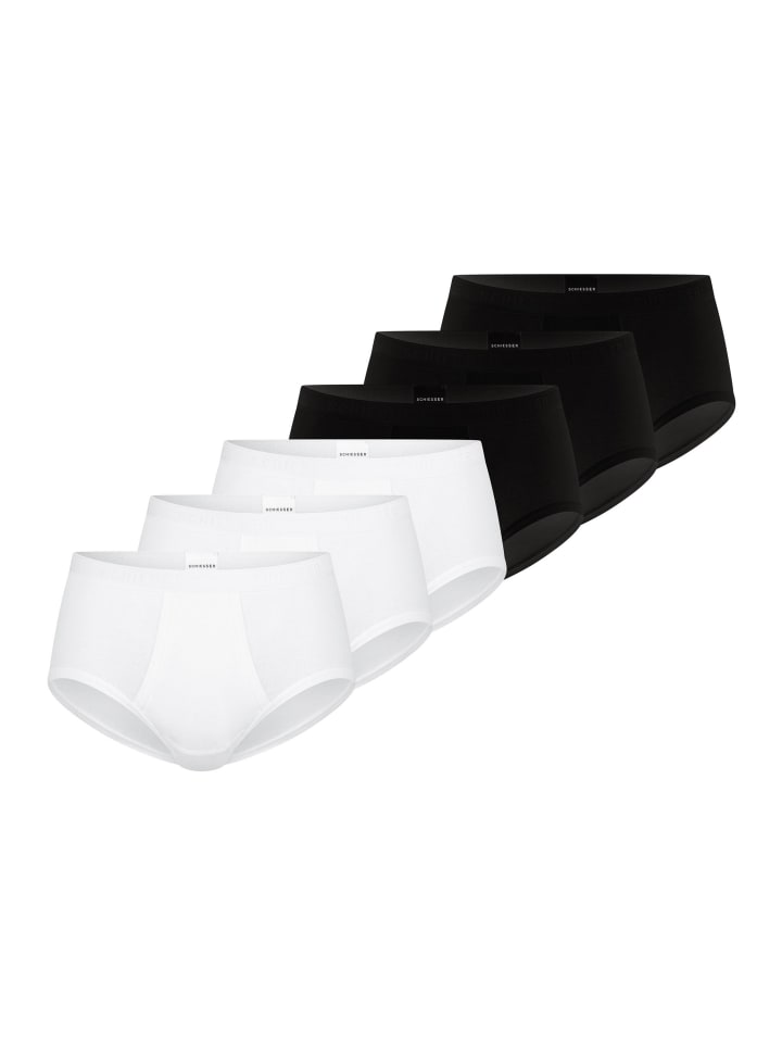 

Schiesser Трусы/нижнее белье Original Classics в тонкую ребристую резинку, разноцветные