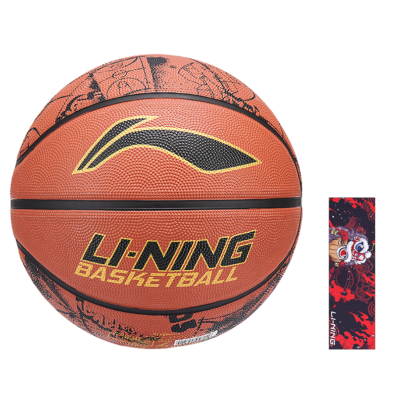

LINING Резиновый баскетбольный мяч brown размер 5 7 тренировочный соревновательный unisex china