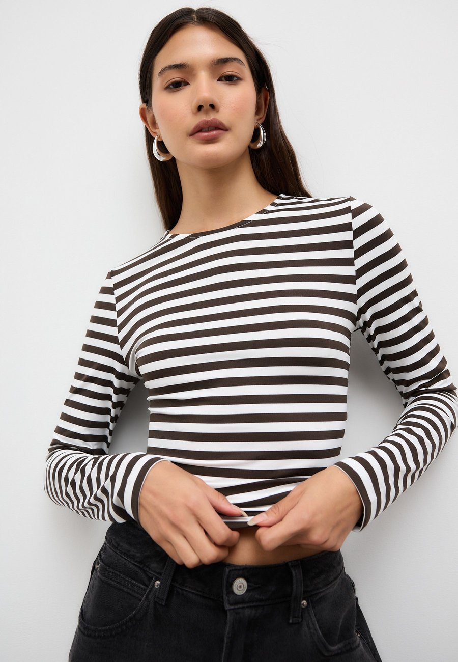 

Топ Next SOFT TOUCH, Chocolate Brown Ecru Stripe/Brown