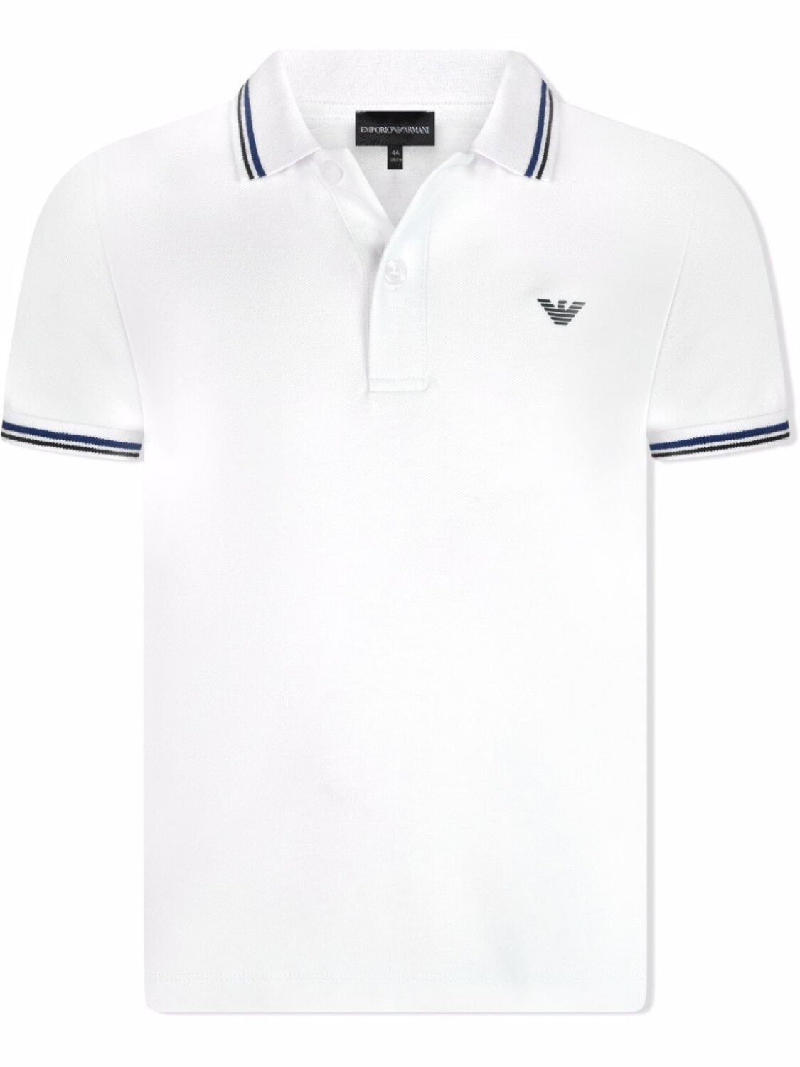 

Рубашка поло с логотипом Emporio Armani Kids, белый