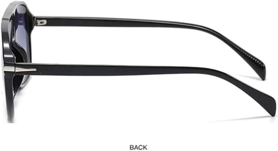 

Солнцезащитные очки в стиле ретро для мужчин, с крупными заклепками, защита от УФ-излучения UV400, летние очки, винтажные большие очки VFDHN, 7 Black Transparent