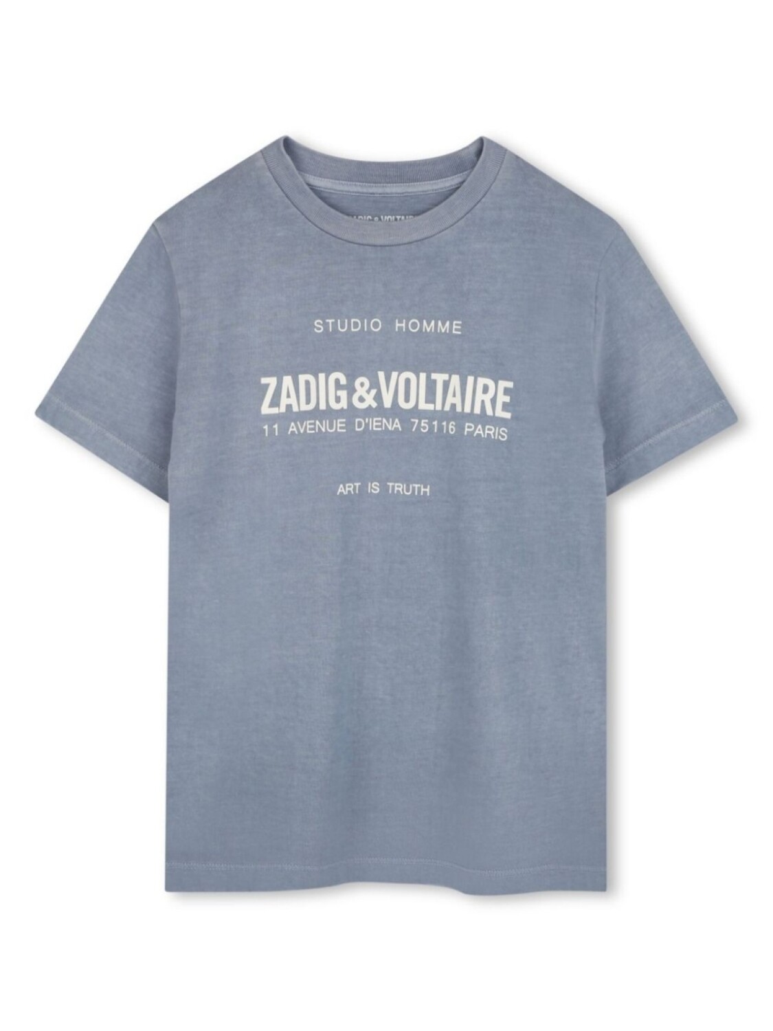 

Zadig & Voltaire Kids футболка с логотипом, синий