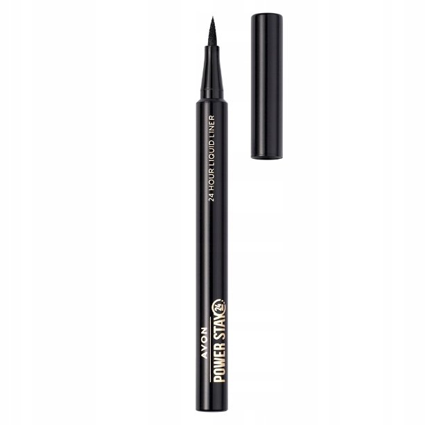 

Жидкая подводка для глаз Avon 24 часа Blackest Black Power Stay
