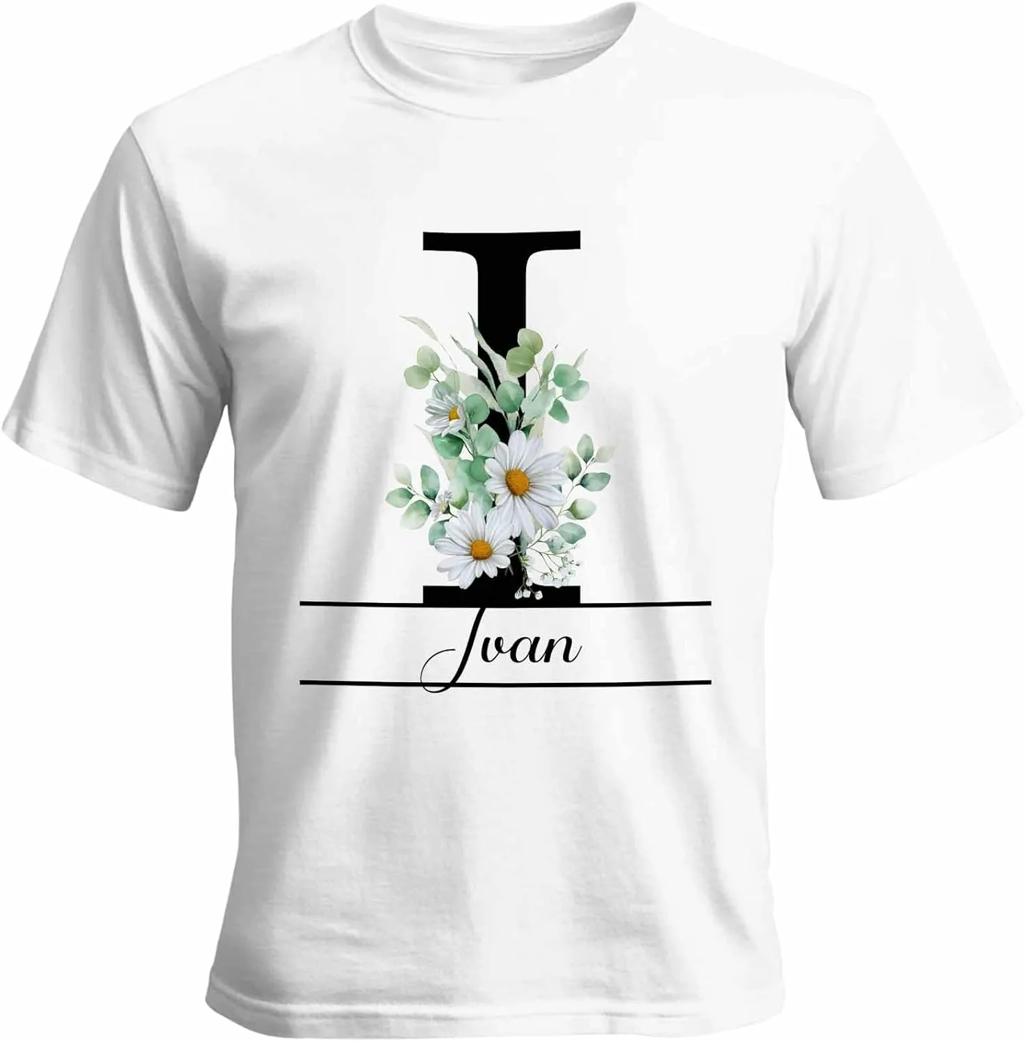 

Футболка с именем или надписью Unisex Cotton Round Neck Vaxbryntel