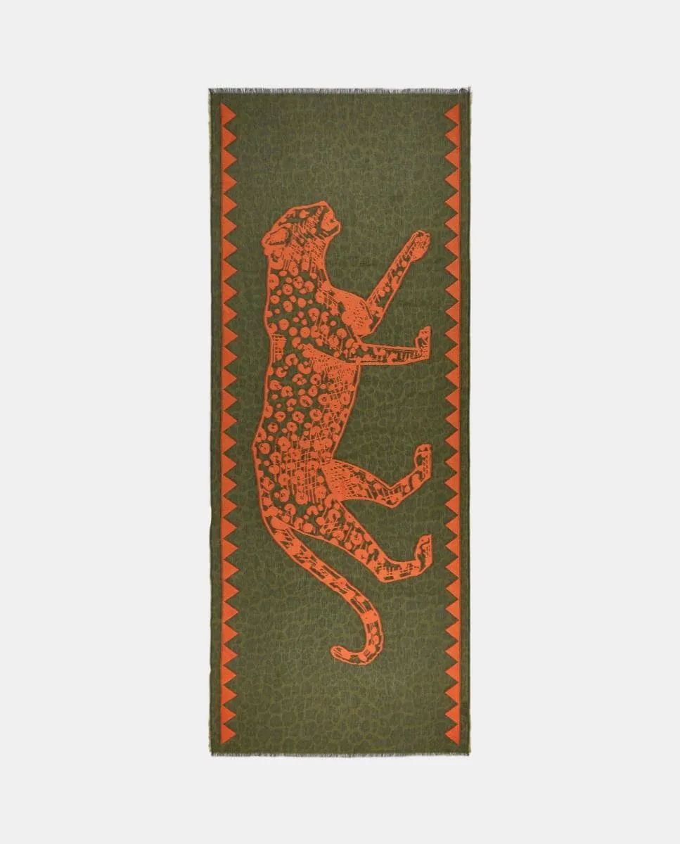 

Шарф с узором Codello, зеленый