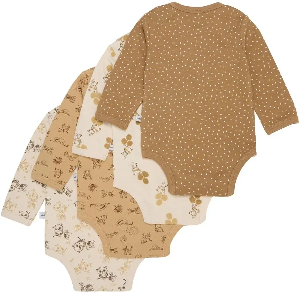 Боди длинный рукав, 4-pack, Pippi Babywear, разные цвета — фото 2