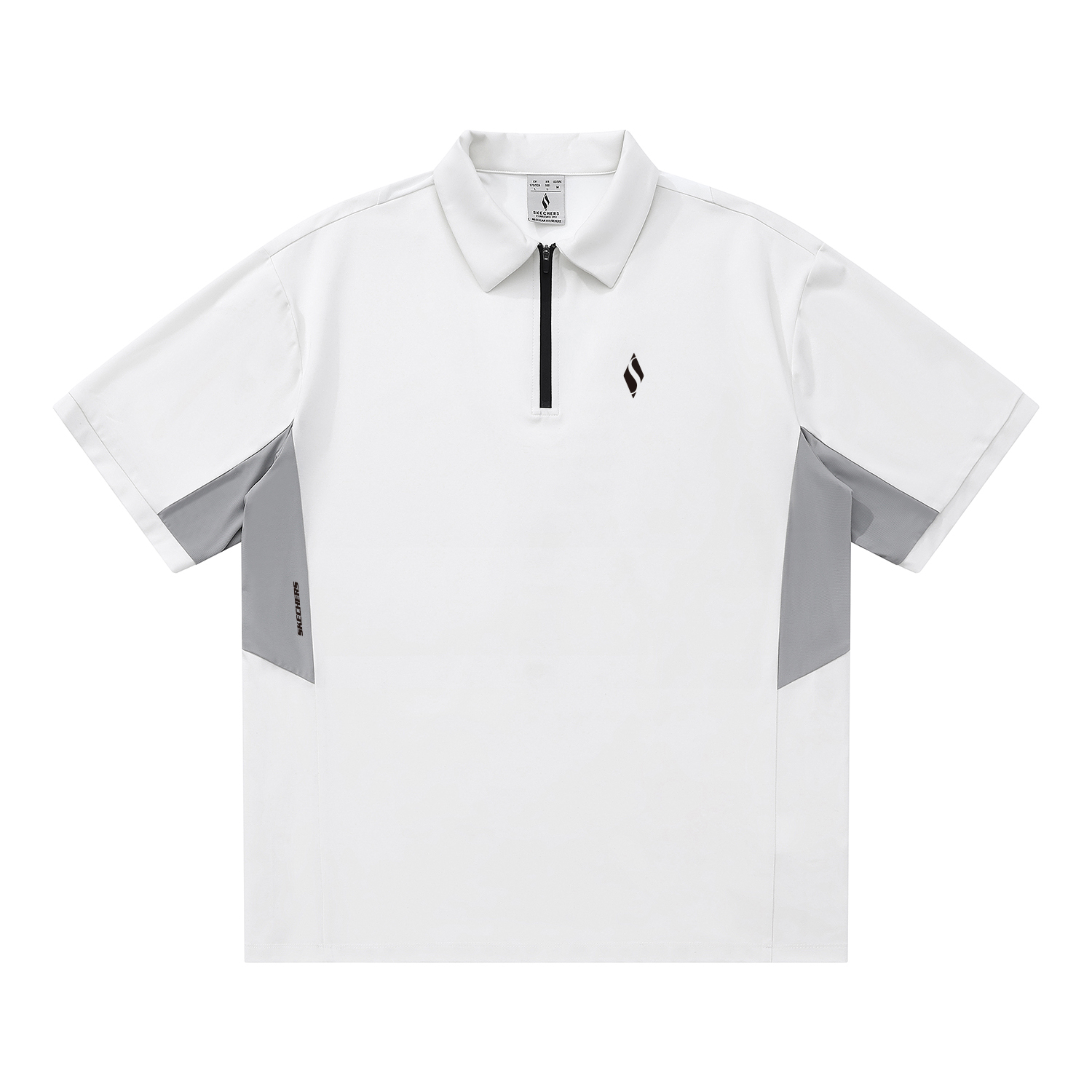 

Yazhuan Series Polo Shirt Unisex Denim Gray Skechers, серый