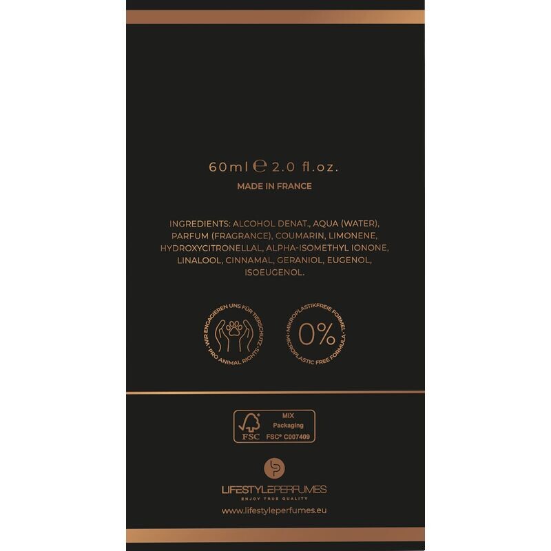 Homme Powerful Black, EdT 60ml Câline — фото 3