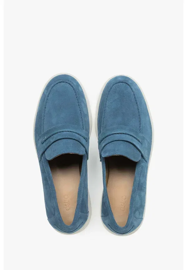 Мокасины мужские повседневные Estro er00119490 40 slip ons, синие — фото 3
