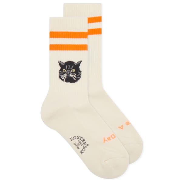 

Носки с котами Rostersox, оранжевый