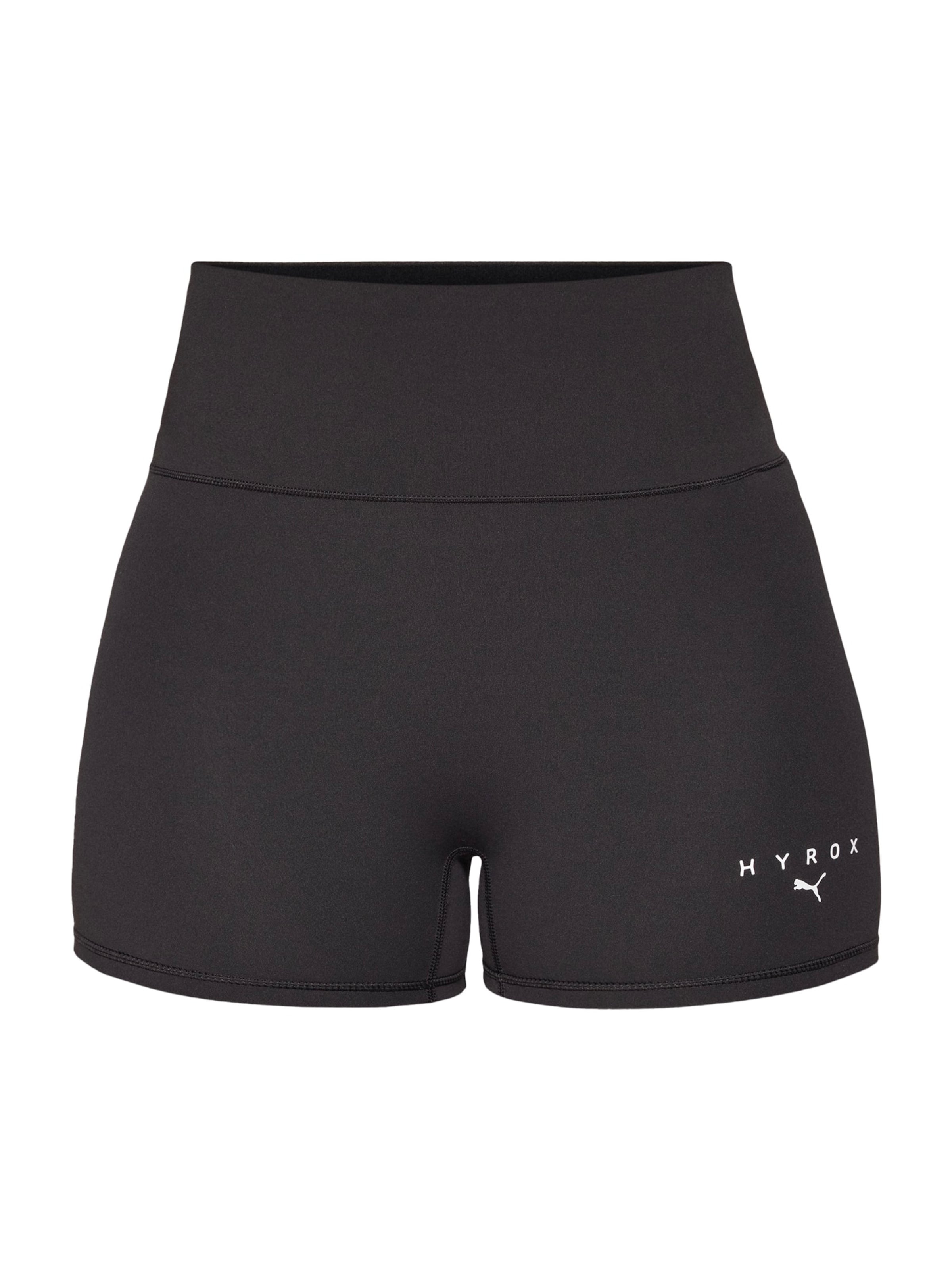 

PUMA Узкие спортивные шорты 'X HYROX SHAPELUXE 3' в черном цвете