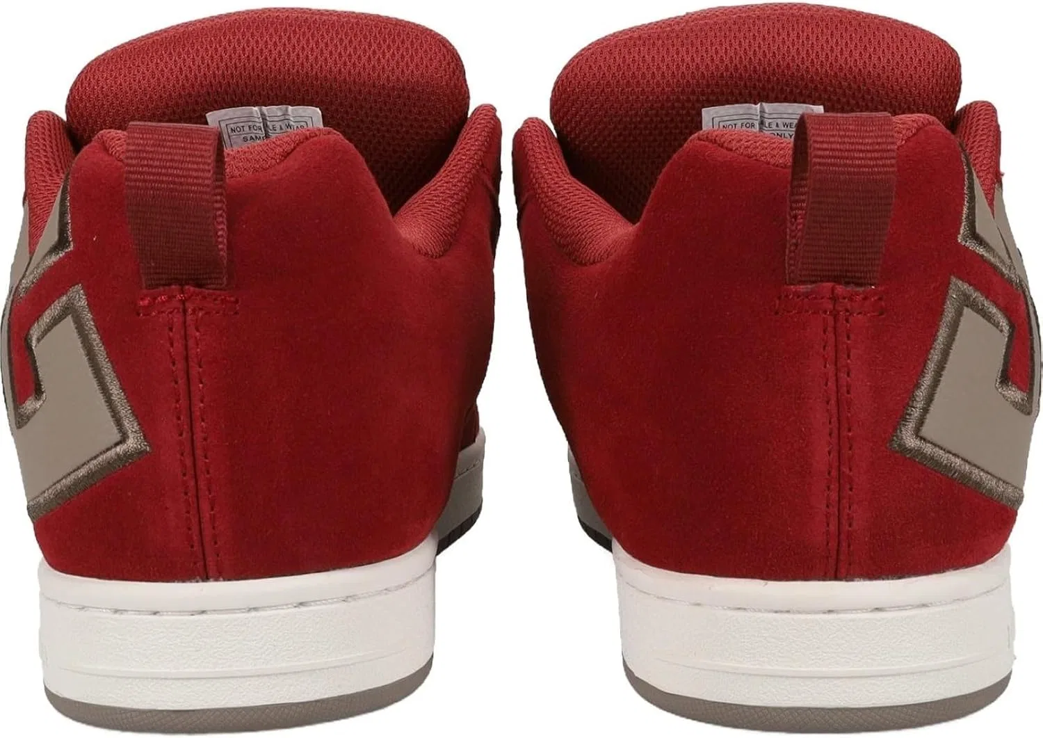 Кроссовки DC Shoes Court Graffik Se, Brick Red Warm Taupe Off White — фото 3