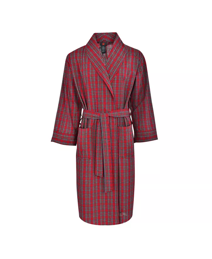 

Мужской плетеный халат-пончо Big and Tall Hanes, красный