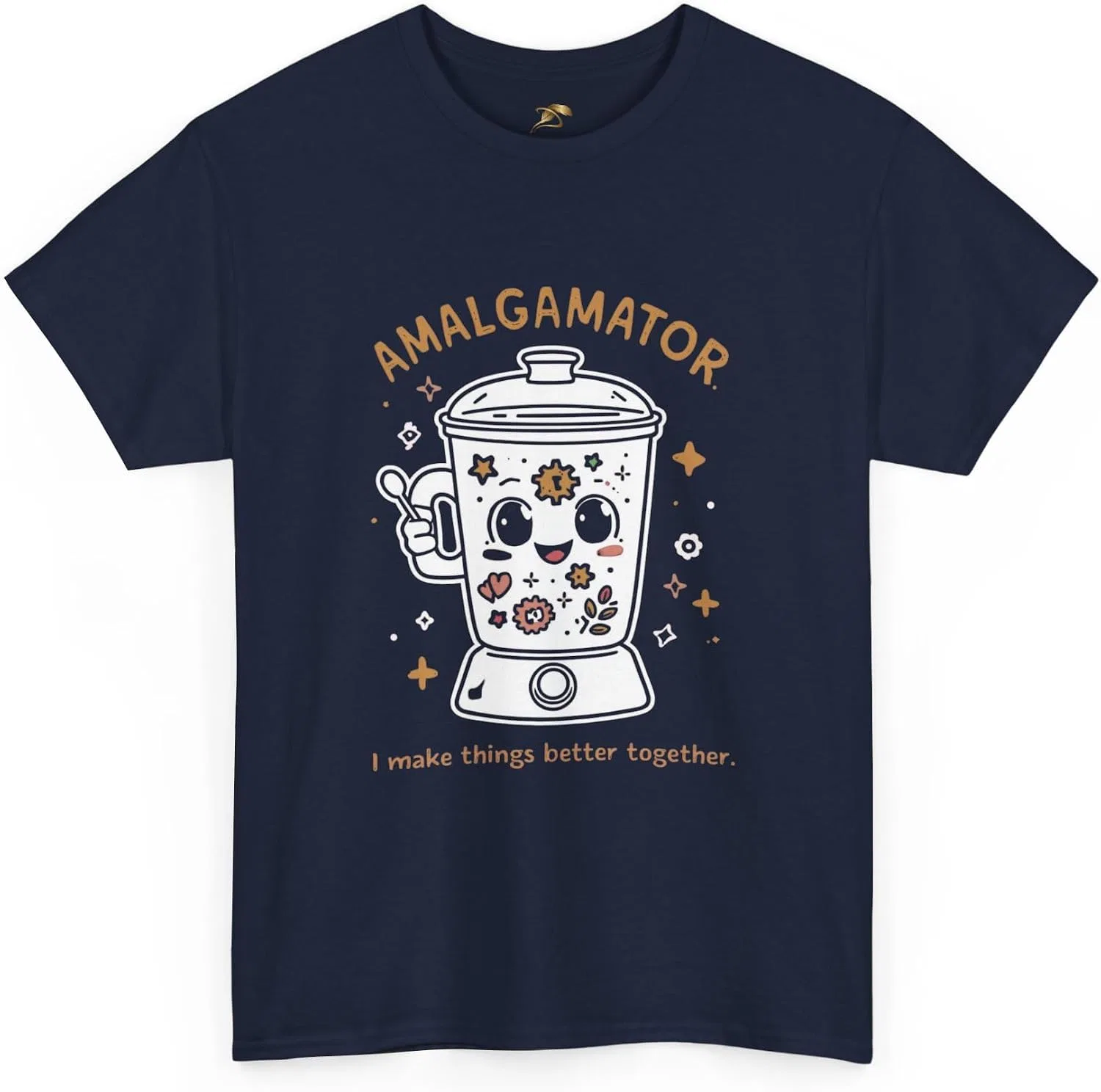 Женская футболка с принтом Amalgamator, тёмно-синий