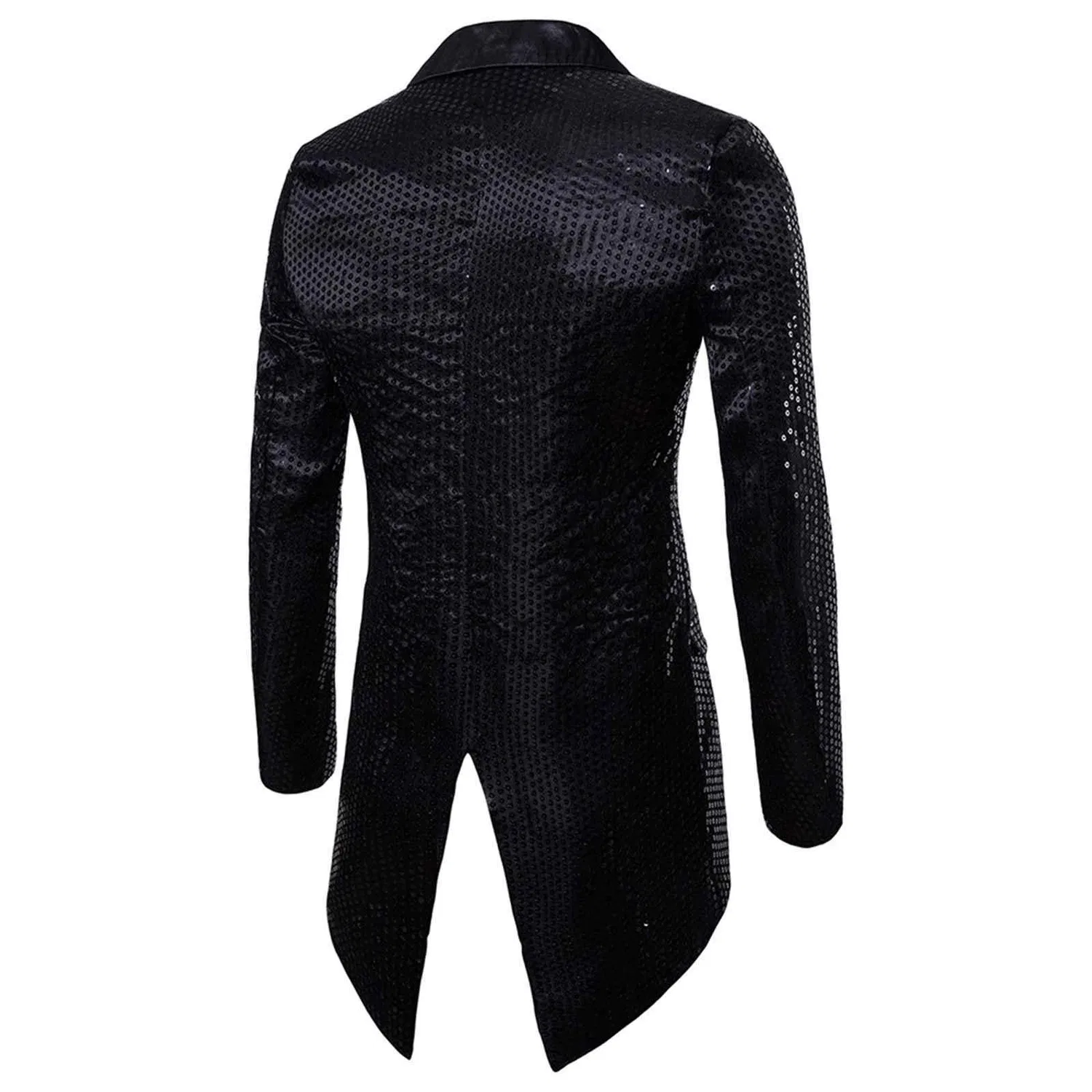 Мужское пальто с воротником-фрак Steampunk Victorian Medieval Coat Gothic Frack Jacket, R01-black