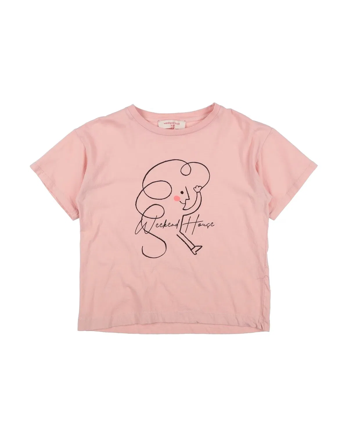 Детская футболка для девочек хлопковая Weekend House Kids, Light Pink