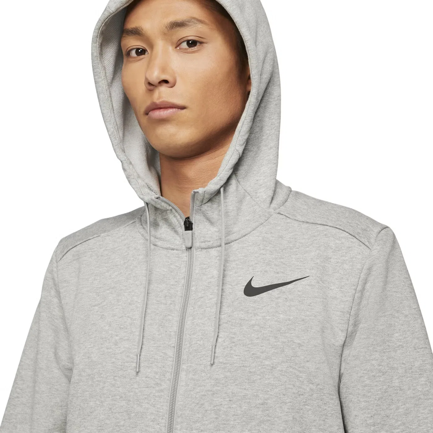 Худи с капюшоном на молнии Nike Mnk Dry, серый — фото 2