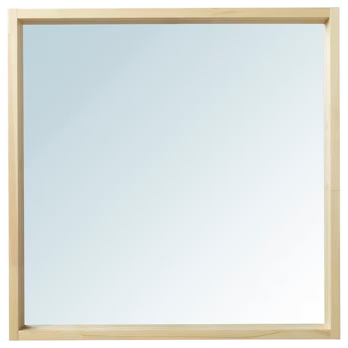 

Зеркало Ikea Turbokastanj, светло-бежевый, 75x75 см