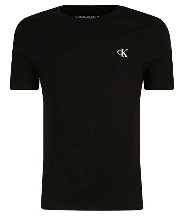 Детский комплект футболок с круглым вырезом Base Calvin Klein Jeans, черный — фото 2