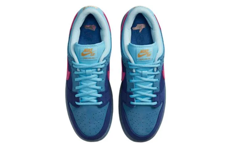 Кроссовки Nike SB Dunk Low, синий/розовый — фото 4
