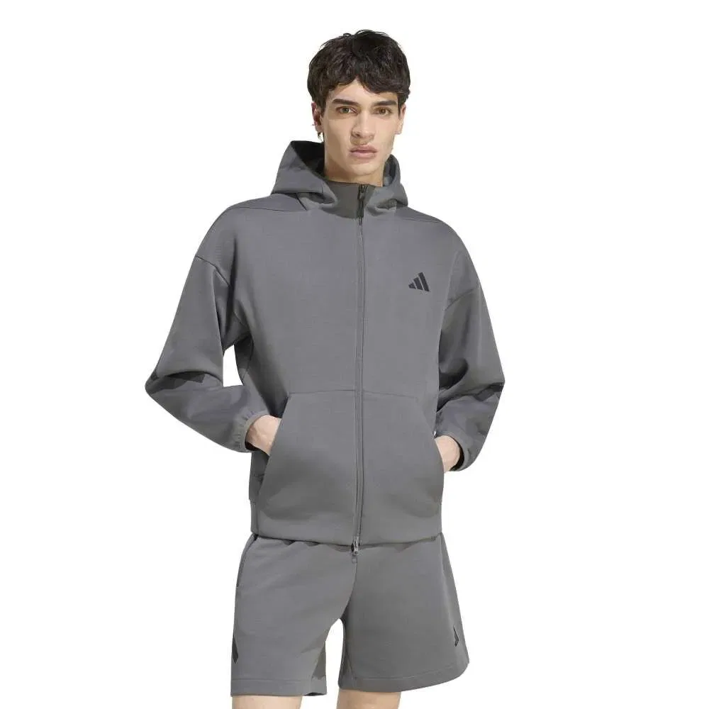 Мужской свитшот с полной застежкой-молнией Z.N.E. Adidas, Grey