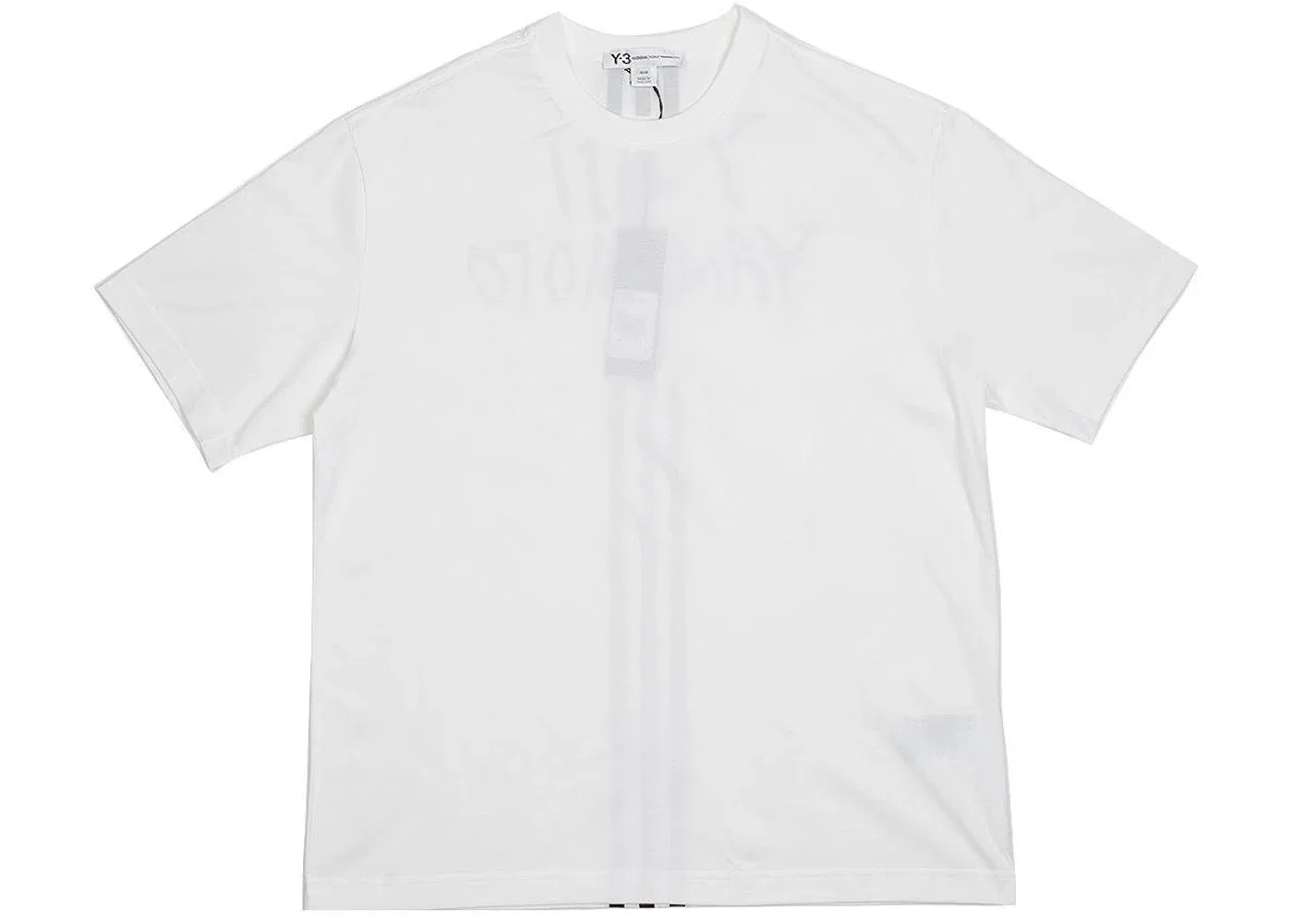 Мужская футболка с принтом Y-3 Signature Graphic Short Sleeve Tee Adidas, White — фото 2