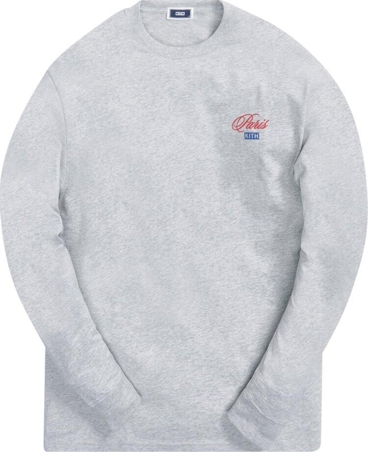 

Лонгслив Kith Paris Opening Long-Sleeve Tee 'Light Heather Grey', серый